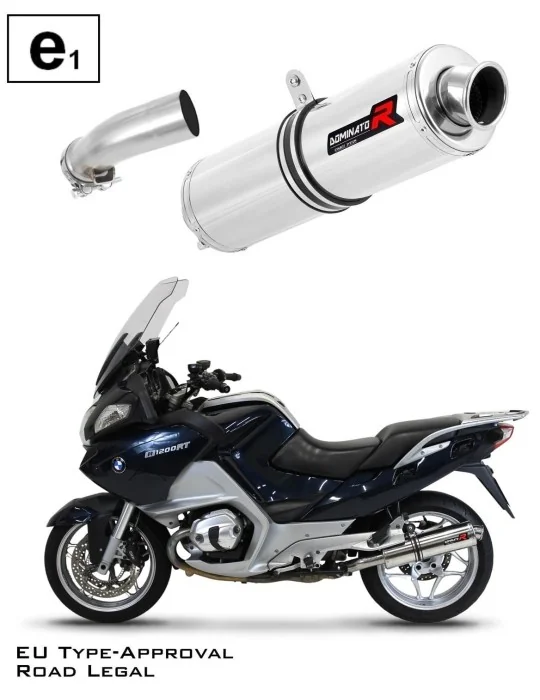 Silencieux slip-on homologué Dominator ROND pour BMW R1200RT (2010-2013)