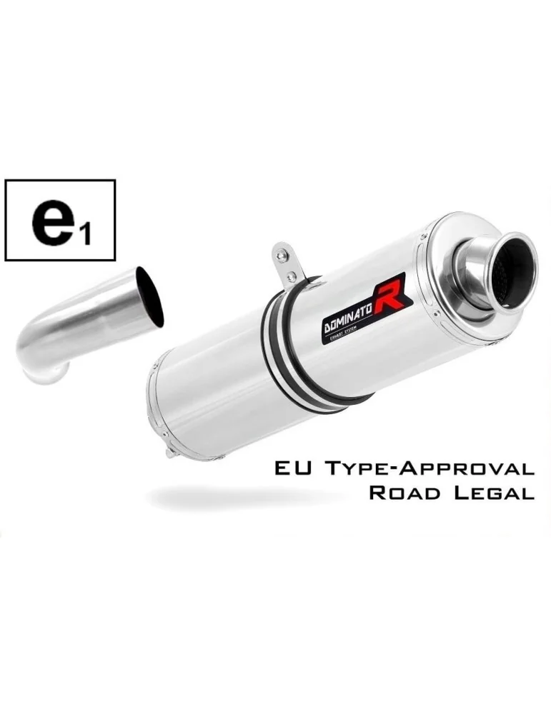 Silencieux slip-on homologué Dominator ROND pour BMW F800ST (2006-2012)