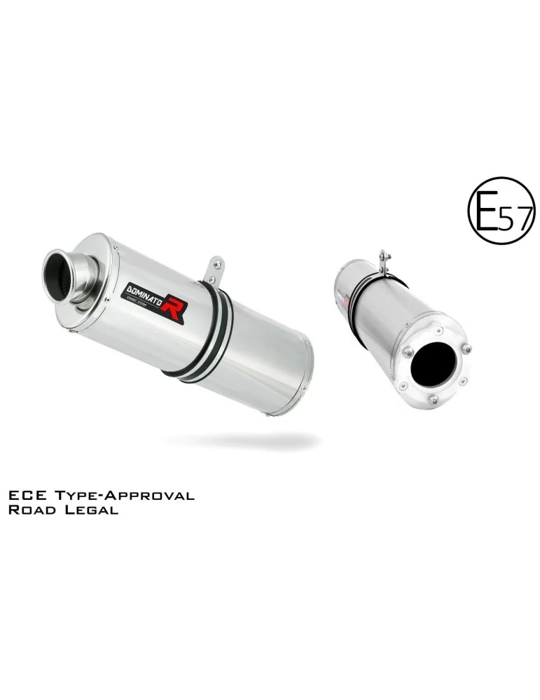 Silencieux bolt-on homologué Dominator OV pour Kawasaki ZX6R (1998-2002)