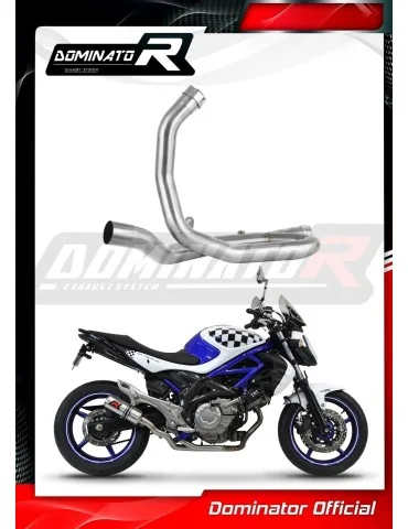 Tube central de liaison inox Dominator pour Suzuki SFV 650 Gladius (2009-2015)