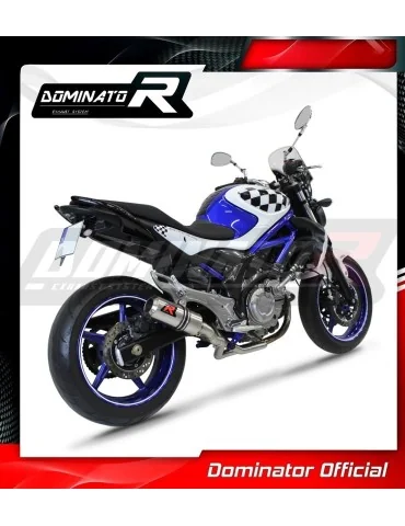 Tube central de liaison inox Dominator pour Suzuki SFV 650 Gladius (2009-2015)