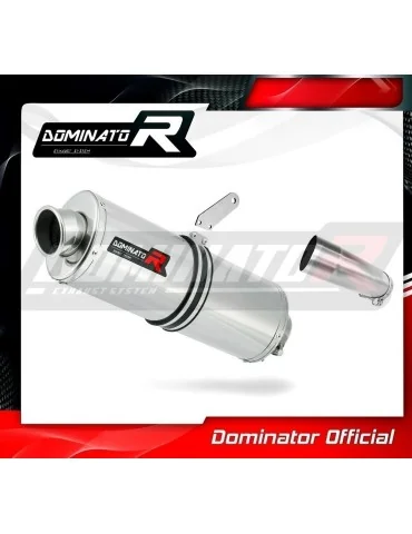 Silencieux slip-on homologué Dominator OVAL pour Yamaha FZ 8 N / FZ8 S Fazer (2010-2016)