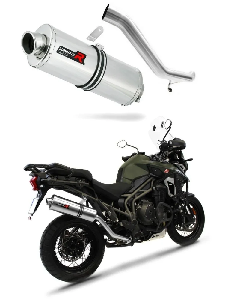 Silencieux slip-on Dominator OV pour Triumph Tiger Explorer 1200 XC XR (2016-2017)