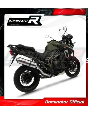 Silencieux slip-on Dominator OV pour Triumph Tiger Explorer 1200 XC XR (2016-2017)