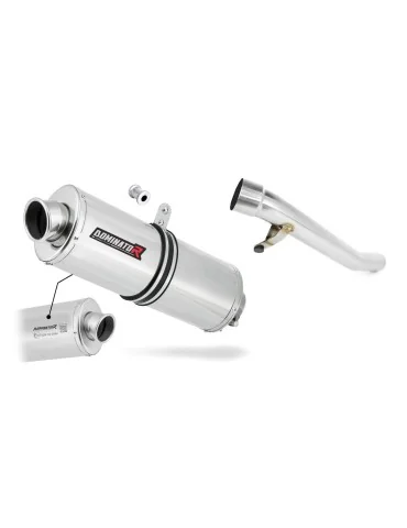Silencieux slip-on homologué Dominator OVAL pour Suzuki GSF 1200 Bandit (2006-2007)
