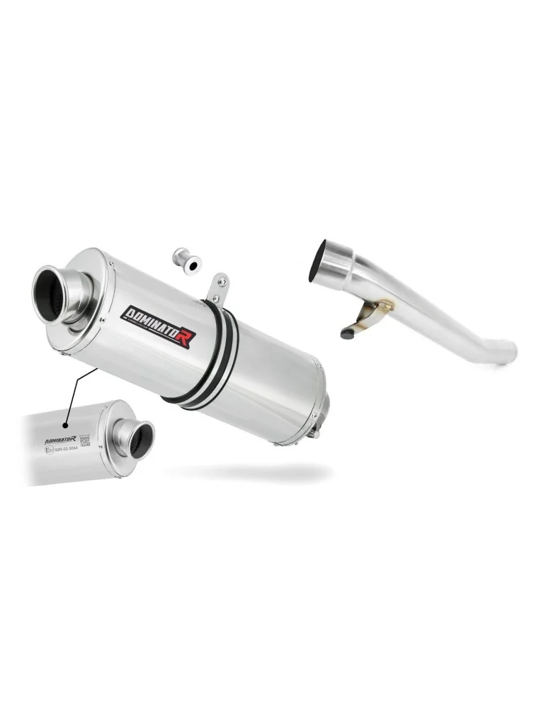 Silencieux slip-on homologué Dominator OVAL pour Suzuki GSF 1200 Bandit (2006-2007)