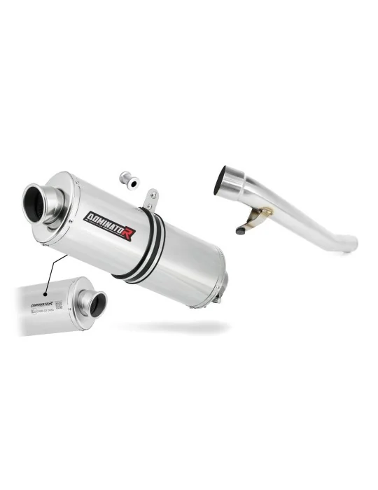 Silencieux slip-on homologué Dominator OVAL pour Suzuki GSF 1200 Bandit (2006-2007)