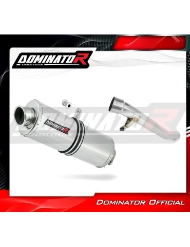 Silencieux slip-on homologué Dominator OVAL pour Suzuki GSF 1200 Bandit (2006-2007)