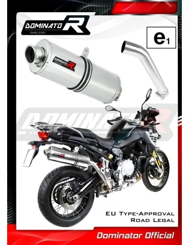 Silencieux slip-on homologué Dominator OVAL pour BMW F850GS Adventure (2016-2020)