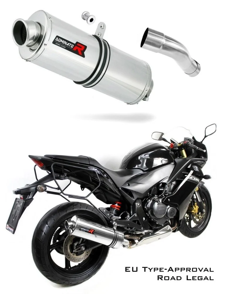 Silencieux slip-on homologué Dominator OVAL pour Honda CBR 600 F (2011-2015)