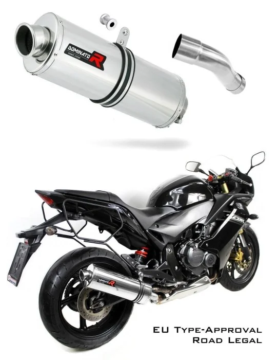Silencieux slip-on homologué Dominator OVAL pour Honda CBR 600 F (2011-2015)