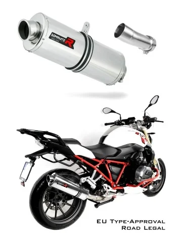 Silencieux slip-on homologué Dominator OVAL pour BMW R1200R (2015-2018)