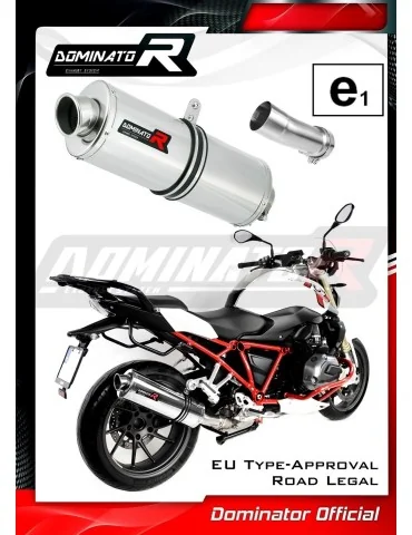 Silencieux slip-on homologué Dominator OVAL pour BMW R1200RS (2015-2018)