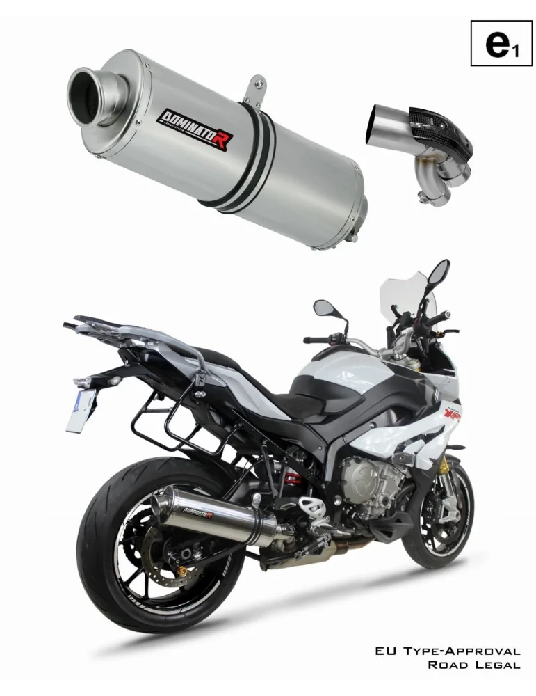 Silencieux slip-on homologué Dominator OVAL pour BMW S1000XR (2015-2019)