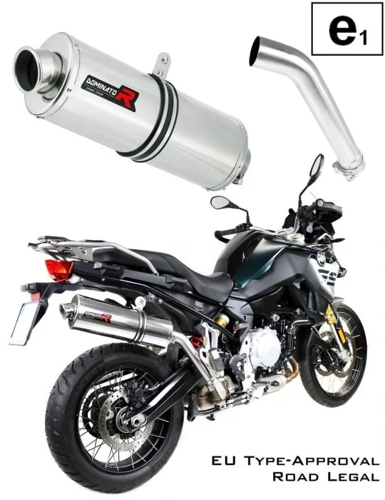 Silencieux slip-on homologué Dominator OVAL pour BMW F850GS (2016-2020)