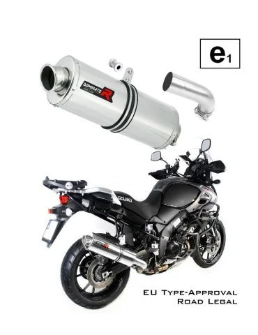 Silencieux slip-on homologué Dominator OVAL pour Suzuki DL 1000 V-strom (2017-2020)
