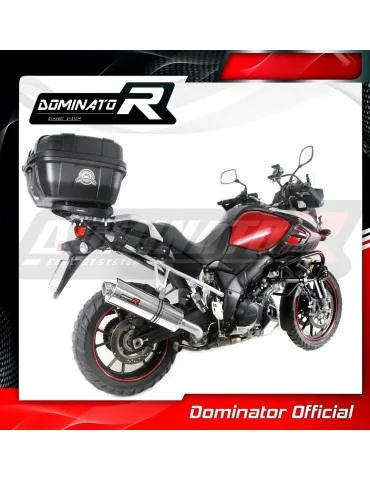 Silencieux slip-on homologué Dominator OVAL pour Suzuki DL 1000 V-strom (2014-2016)