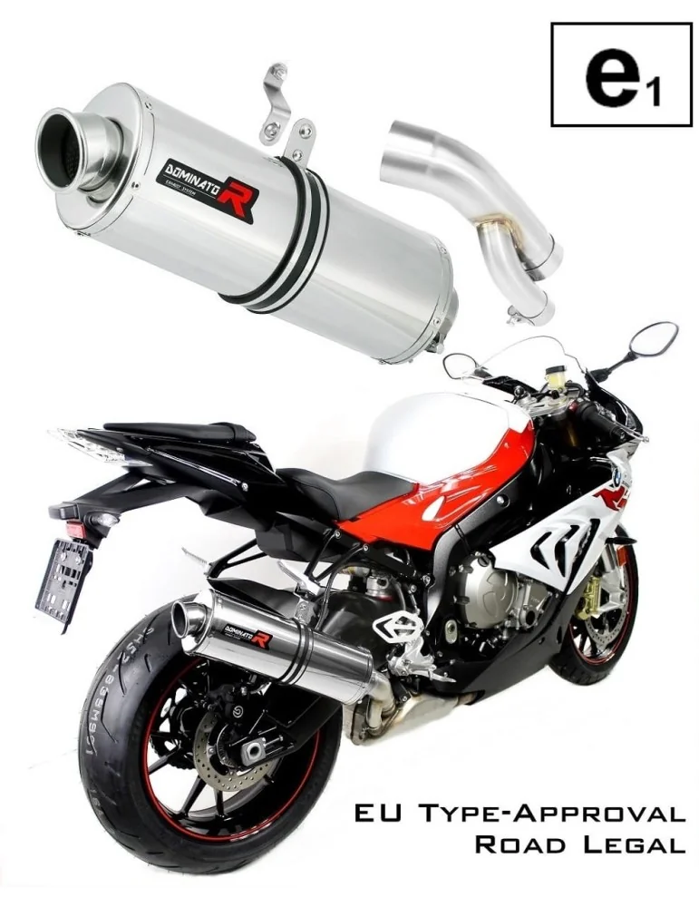 Silencieux slip-on homologué Dominator OVAL pour BMW S1000RR (2017-2018)