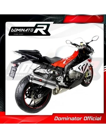 Silencieux slip-on homologué Dominator OVAL pour BMW S1000RR (2017-2018)