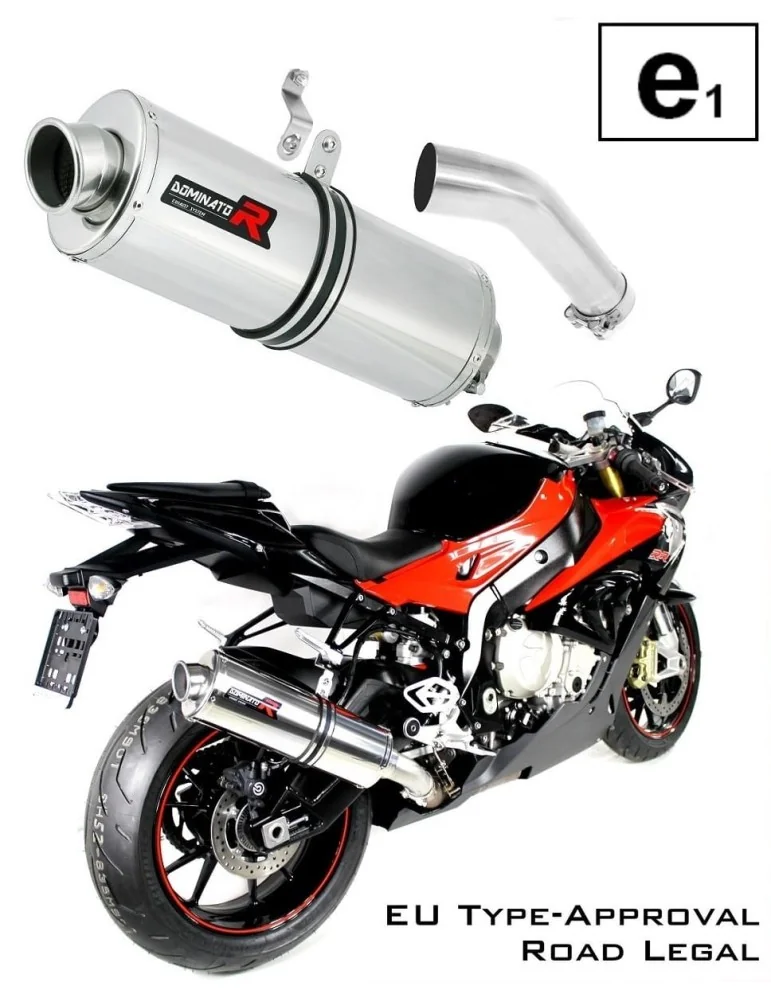 Silencieux slip-on homologué Dominator OVAL pour BMW S1000RR (2015-2016)