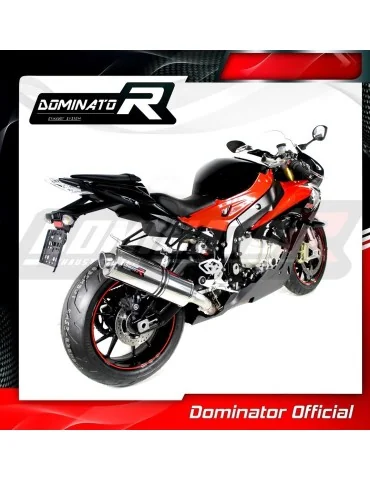 Silencieux slip-on homologué Dominator OVAL pour BMW S1000RR (2015-2016)