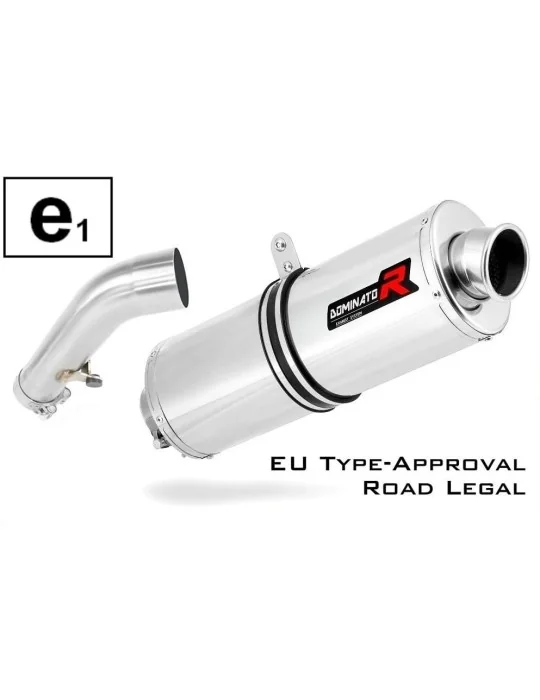 Silencieux slip-on homologué Dominator OVAL pour BMW R1200ST (2004-2009)