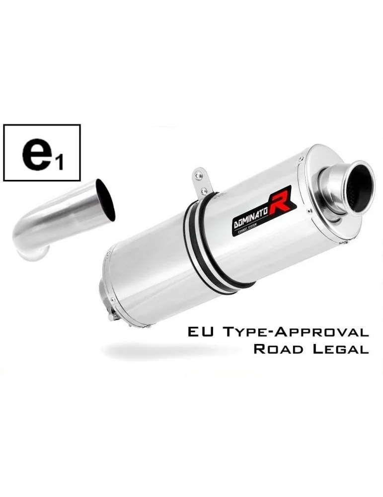 Silencieux slip-on homologué Dominator OVAL pour BMW F800ST (2006-2012)