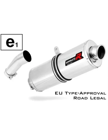 Silencieux slip-on homologué Dominator OVAL pour BMW F800R (2009-2019)