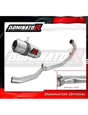 Ligne d'échappement complète inox Dominator GP pour Husqvarna Svartpilen 401 (2020-2023)