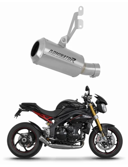 Silencieux slip-on Dominator GPS pour Triumph Speed Triple 1050 Low Level (2011-2016)