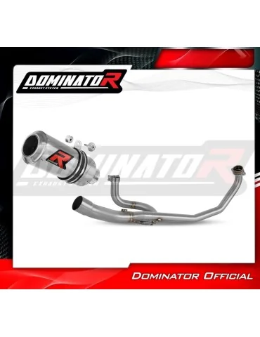 Ligne d'échappement complète inox Dominator GP pour Honda VTR 250 (2009-2015)