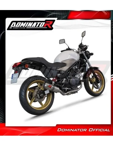 Ligne d'échappement complète inox Dominator GP pour Honda VTR 250 (2009-2015)