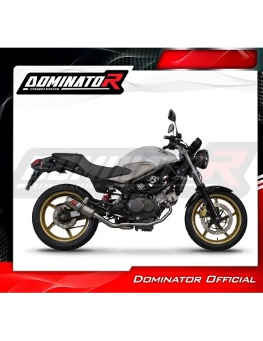 Ligne d'échappement complète inox Dominator GP pour Honda VTR 250 (2009-2015)