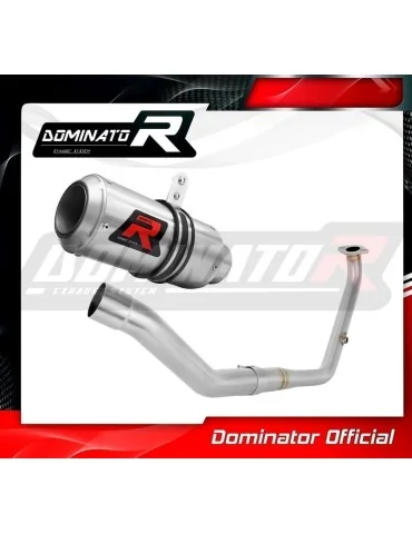 Ligne d'échappement complète inox Dominator GP pour Yamaha YZF R125 (2021-2024)