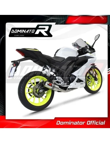 Ligne d'échappement complète inox Dominator GP pour Yamaha YZF R125 (2021-2024)