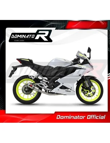 Ligne d'échappement complète inox Dominator GP pour Yamaha YZF R125 (2021-2024)