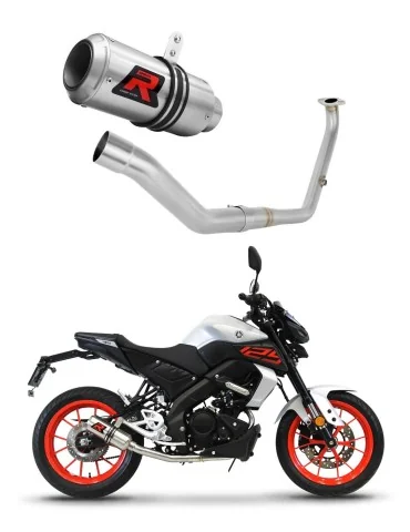 Ligne d'échappement complète inox Dominator GP pour Yamaha MT 125 (2021-2024)
