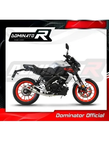 Ligne d'échappement complète inox Dominator GP pour Yamaha MT 125 (2021-2024)