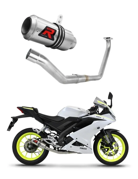 Ligne d'échappement complète inox Dominator GP pour Yamaha YZF R125 (2019-2020)