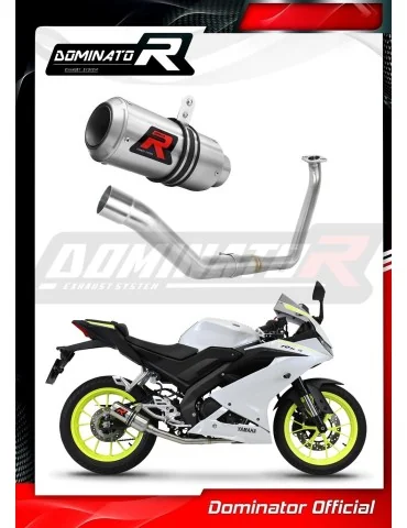 Ligne d'échappement complète inox Dominator GP pour Yamaha YZF R125 (2019-2020)