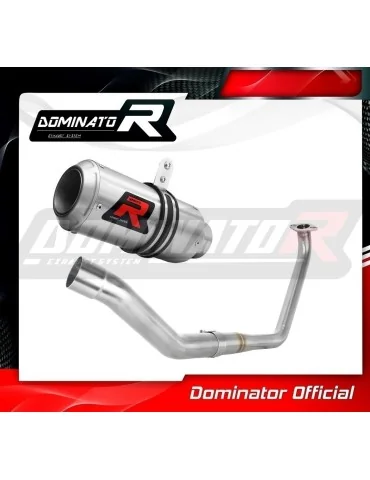 Ligne d'échappement complète inox Dominator GP pour Yamaha YZF R125 (2019-2020)