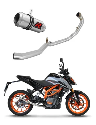 Ligne d'échappement complète inox Dominator GP pour KTM 390 Duke (2021-2023)