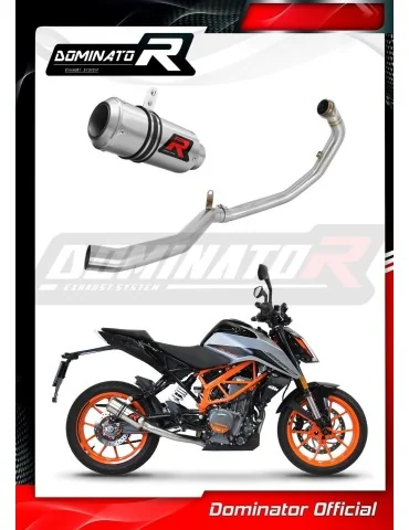 Ligne d'échappement complète inox Dominator GP pour KTM 390 Duke (2021-2023)