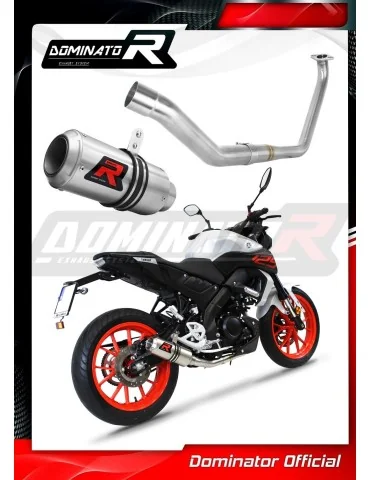Ligne d'échappement complète inox Dominator GP pour Yamaha MT 125 (2020)