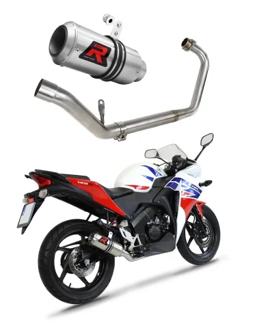 Ligne d'échappement complète inox Dominator GP pour Honda CBR 150 R (2011-2016)