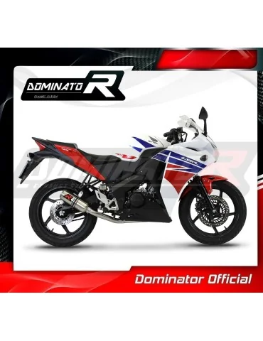 Ligne d'échappement complète inox Dominator GP pour Honda CBR 125 R (2011-2018)