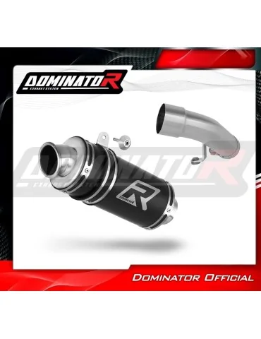 Silencieux slip-on Dominator GP1 Noir pour Honda VFR 800 Fi (1998-2001)