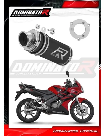 Silencieux bolt-on Dominator GP1 Noir pour Honda CBR 125 (2004-2010)