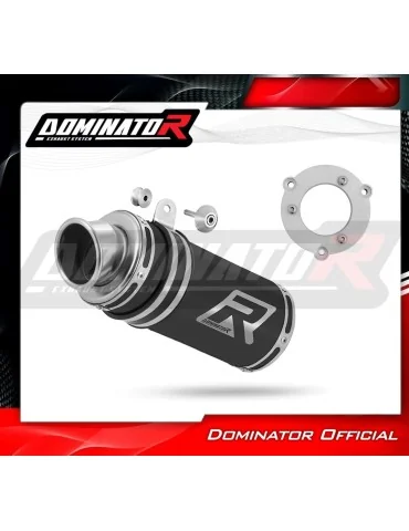 Silencieux bolt-on Dominator GP1 Noir pour Honda CBR 125 (2004-2010)