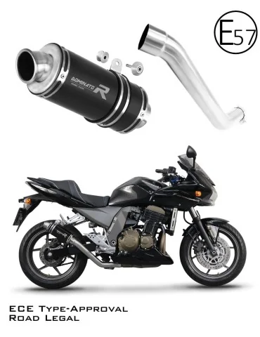 Silencieux slip-on homologué Dominator GP1 Noir pour Kawasaki Z750 (2004-2006)